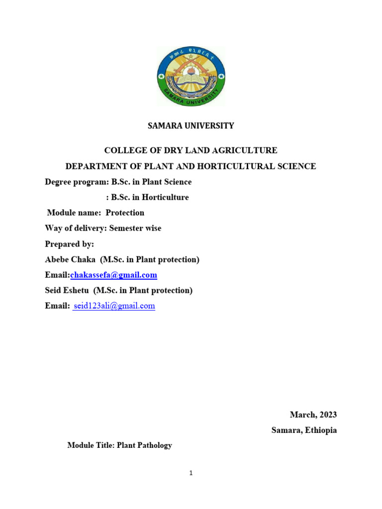 Plant Protection Module Samara University | PDF | Insects | Pupa
