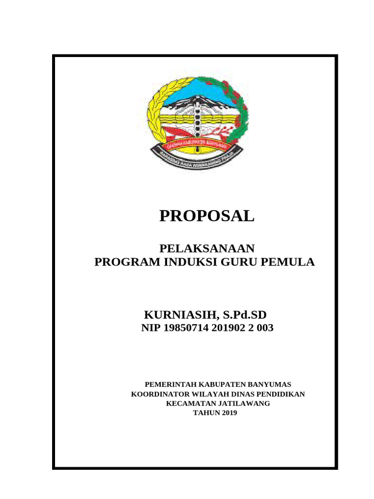 Proposal Program Induksi Guru Pemula | PDF