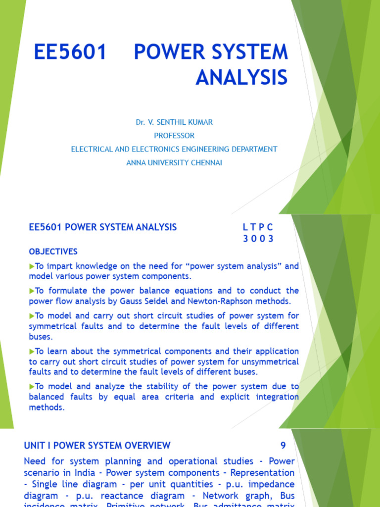 Power System Analysis Overview | PDF | Power Station | Cogeneration