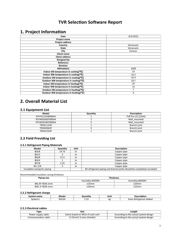 TVR Selection Software Report Overview | PDF | Civil Engineering ...