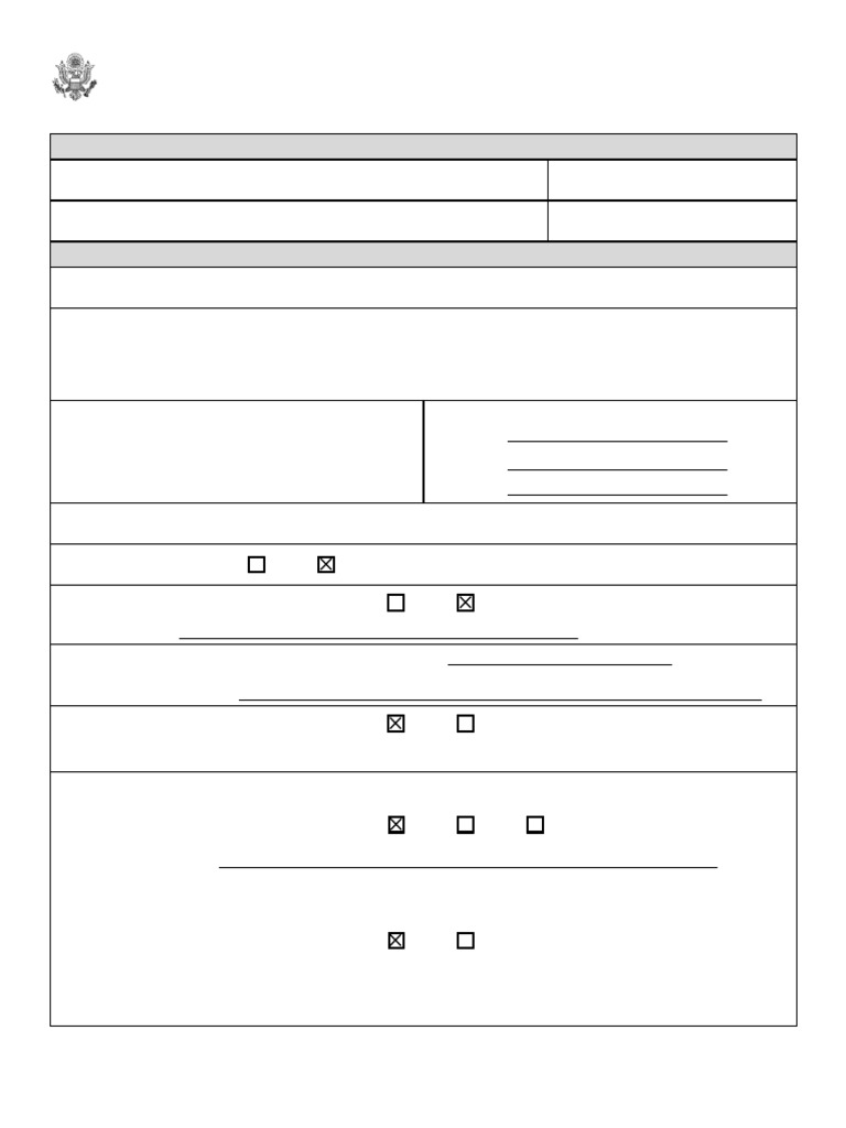 U.S. Employment Application Form DS-174 | PDF | Driver's License ...
