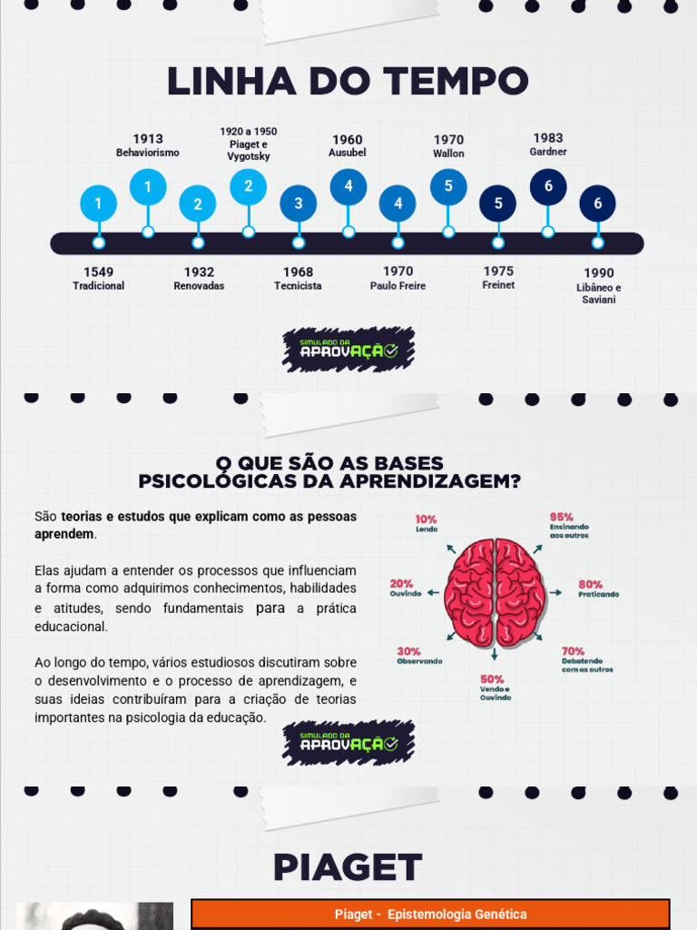 Teorias da Psicologia da Aprendizagem | PDF | Aprendizado | Behaviorismo