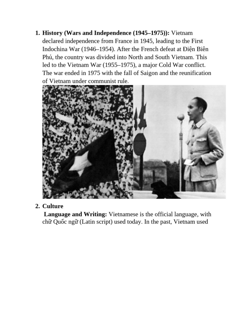 Vietnam's History and Culture Overview | PDF