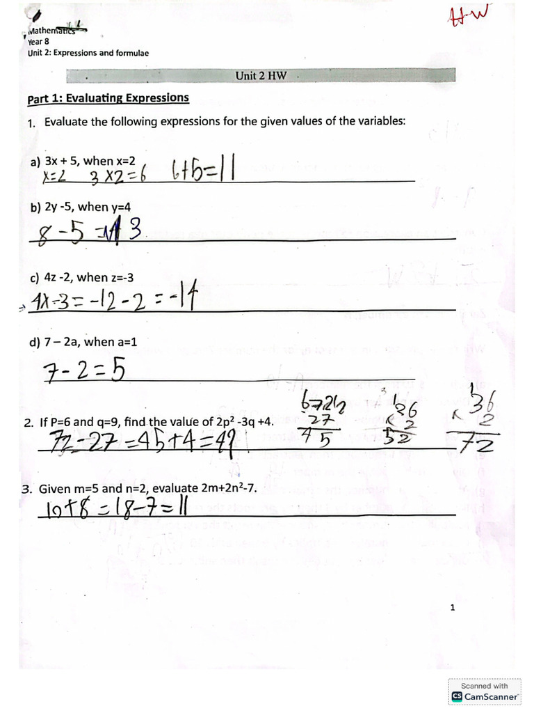 Math T1W3 HW1 | PDF