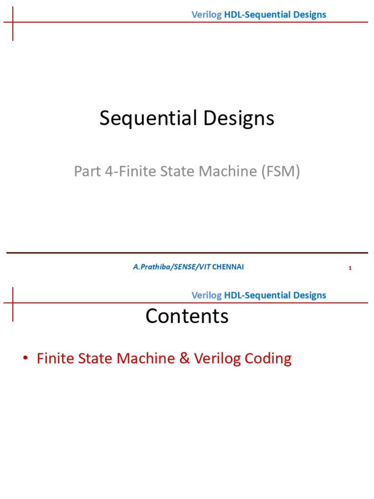 Sequential Designs_FSM | PDF | Computer Engineering | Computer Programming