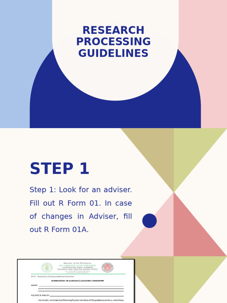 Research Processing Guidelines Steps | PDF