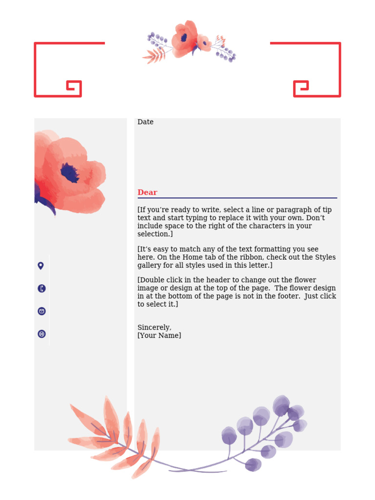 Customizable Letter Template Guide | PDF