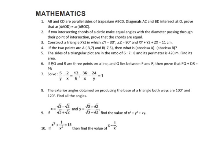 9 Thmaths 3 | PDF