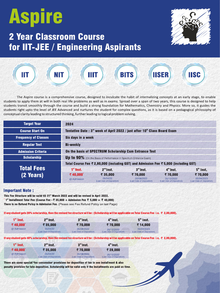 Jee Course Fees | PDF