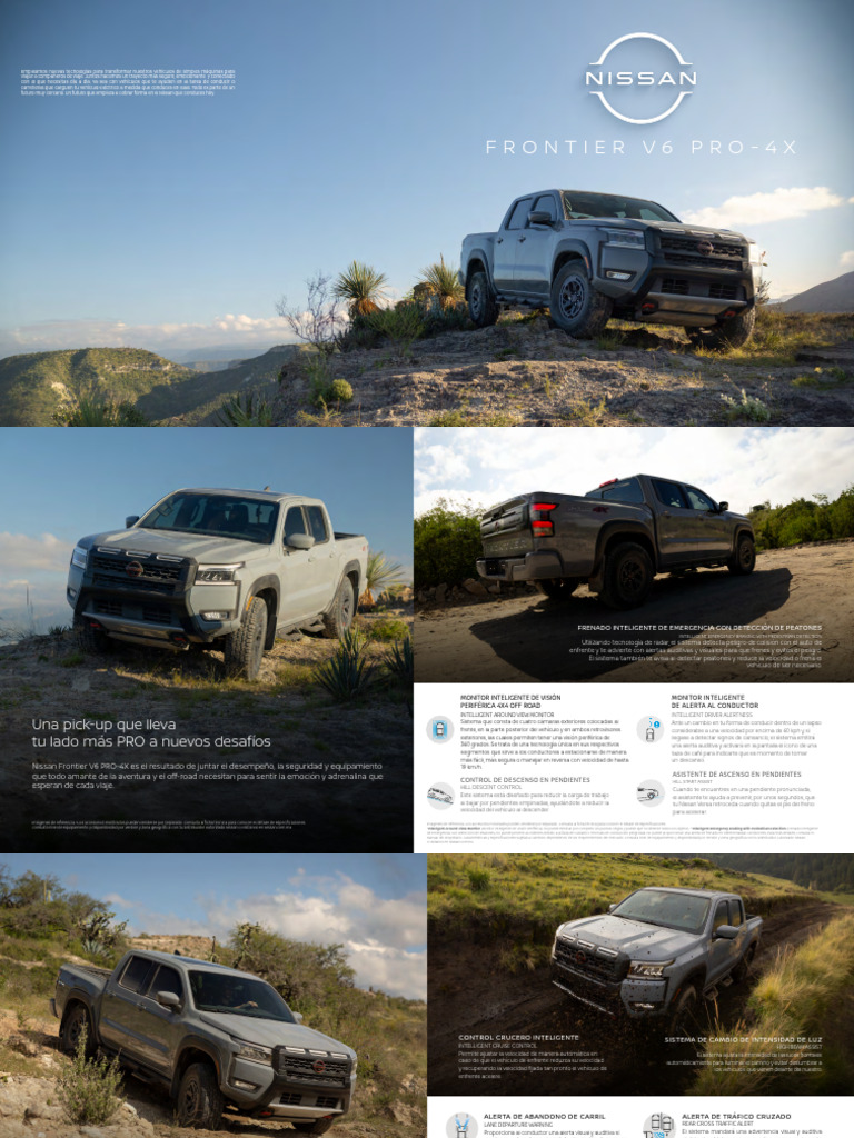 Catálogo Nissan Frontier V6 PRO-4X 2025 | PDF | Sistema de freno ...