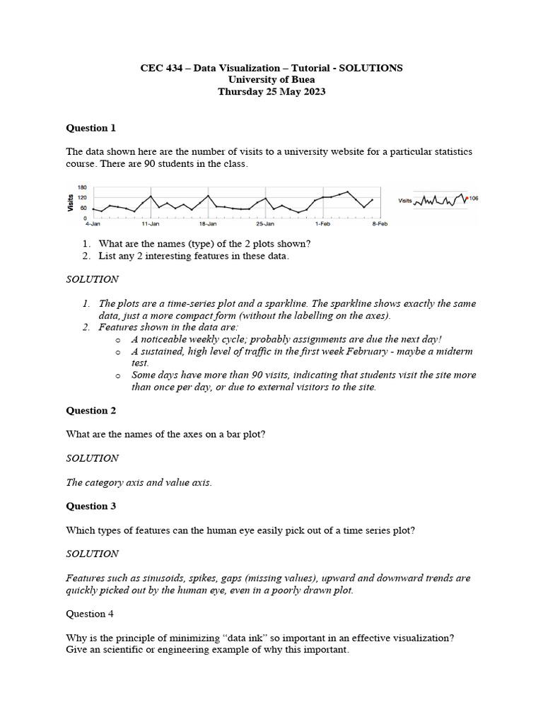 Data Visualization Tutorial Solutions | PDF | Histogram | Categorical ...