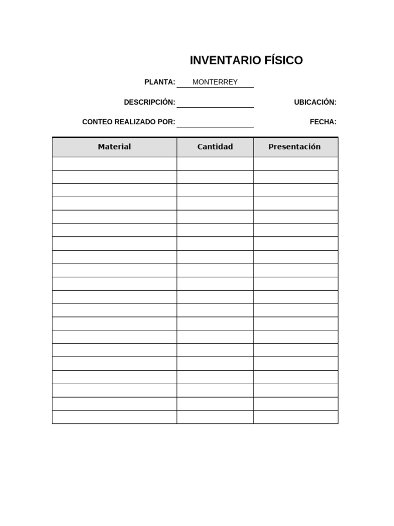 Inventario Materias Primas 271223 | PDF