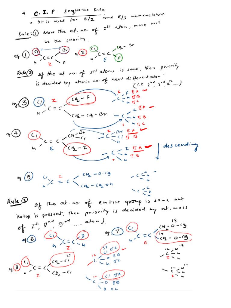 C I P Sequence Rule | PDF