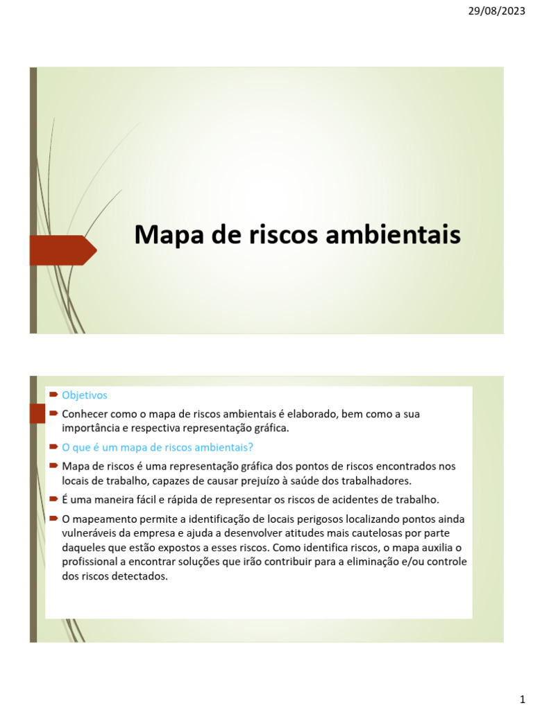 4 Aula Mapa de Risco | PDF