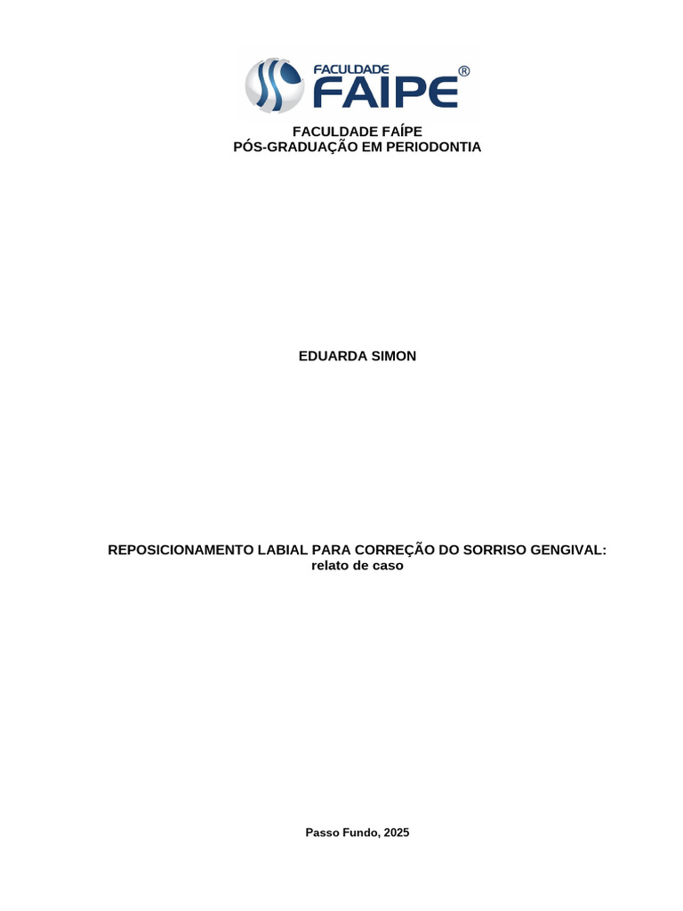 Reposicionamento Labial: Sorriso Gengival | PDF | Dente humano