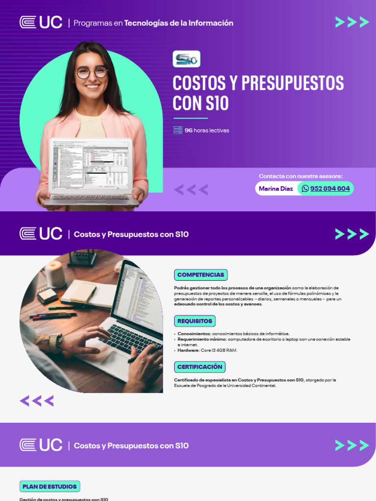 Curso de Costos y Presupuestos S10 | PDF | Presupuesto | Informática