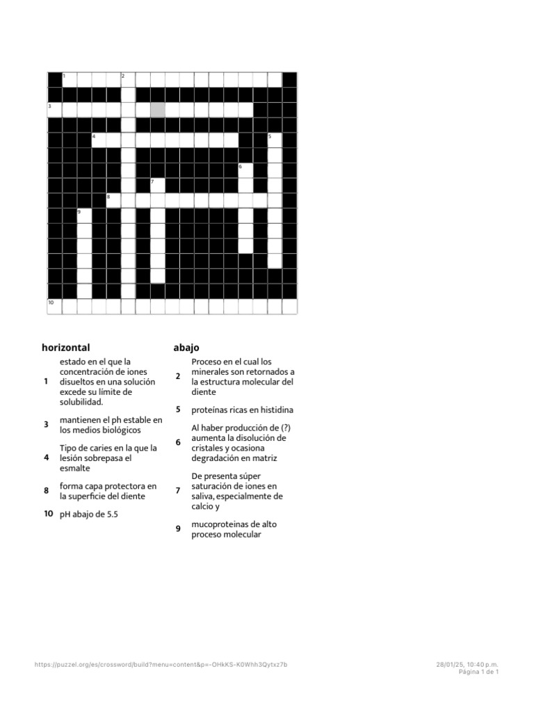 Crear Crucigrama - en Línea, Gratis e Interactiva | PDF