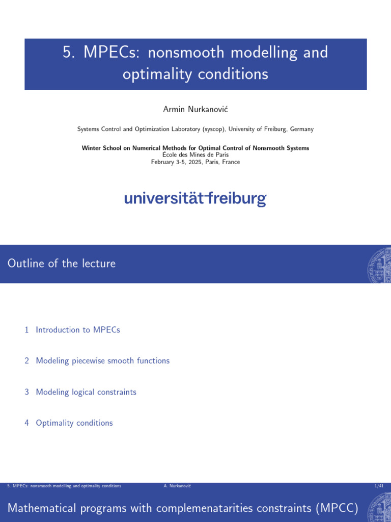 05 Mpec Formulations Theory | PDF | Mathematical Optimization ...