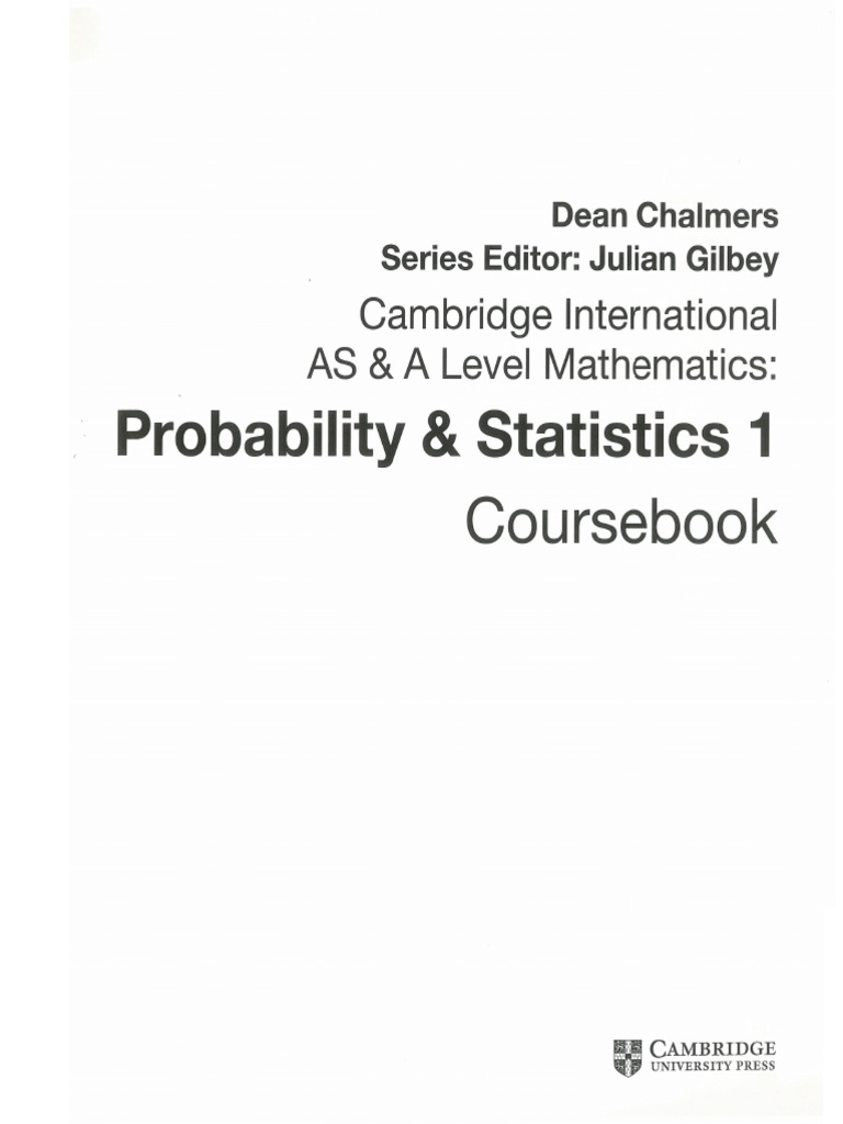 新版Statistics 1 coursebook | PDF