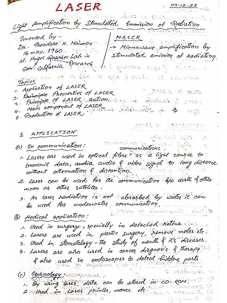 Laser | PDF