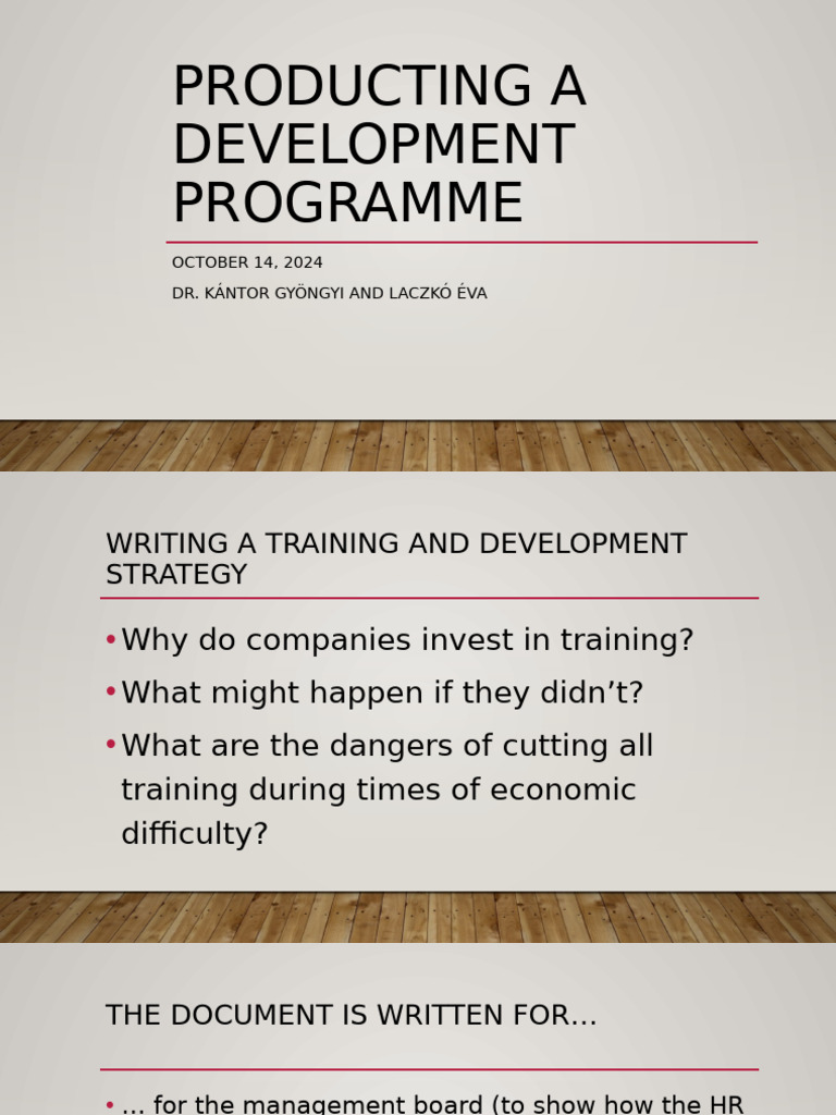 Training and Development Strategy Guide | PDF | Learning Styles ...