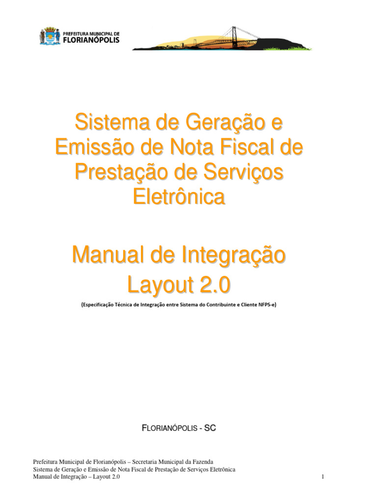 Manual de Integração NFPS-e 2.0 | PDF | Recibo | XML