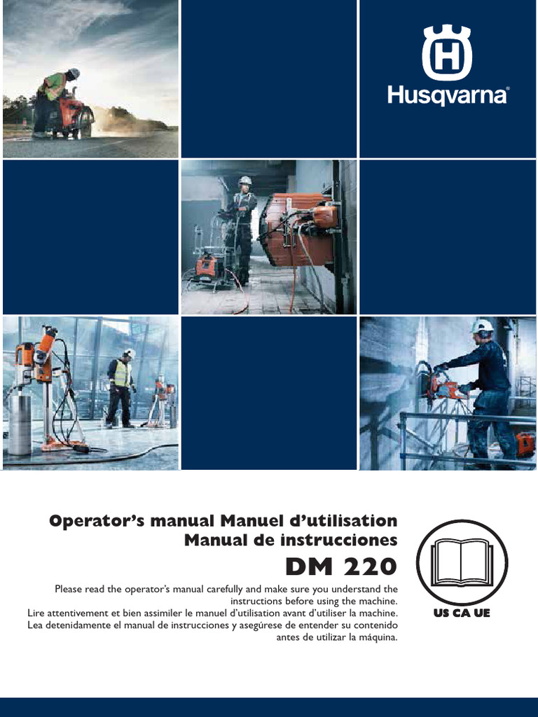 Core-Drill-Husq-DM220-Manual-1 | PDF | Drill | Silicon Dioxide