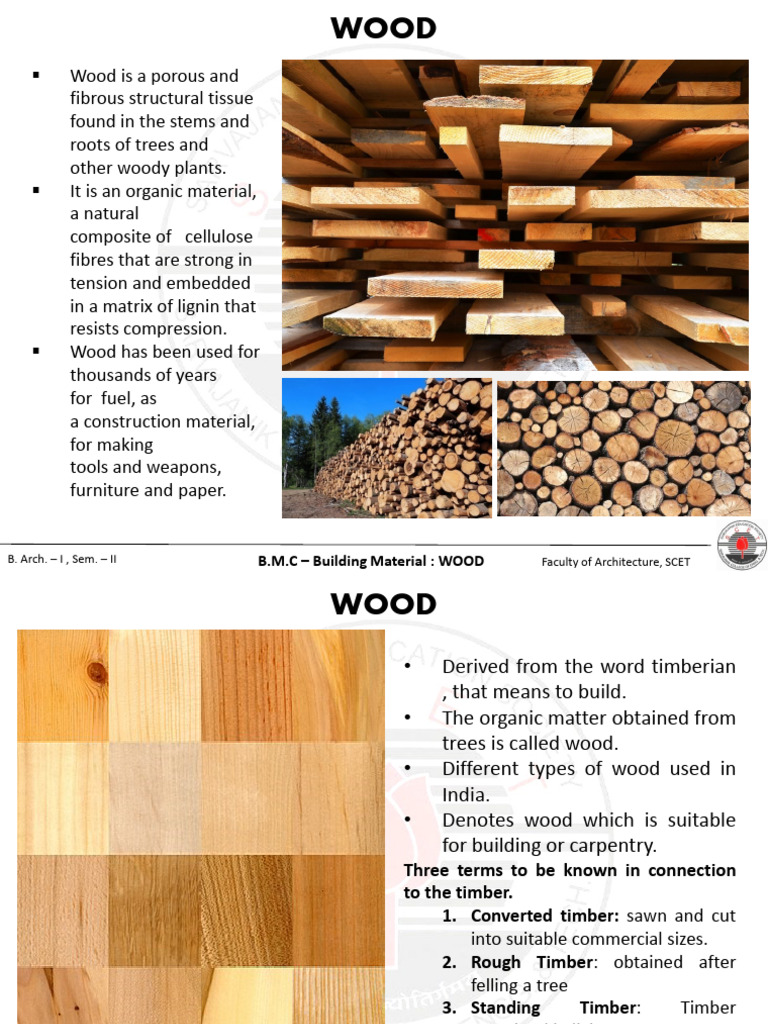 Understanding Wood as Building Material | PDF | Wood | Lumber
