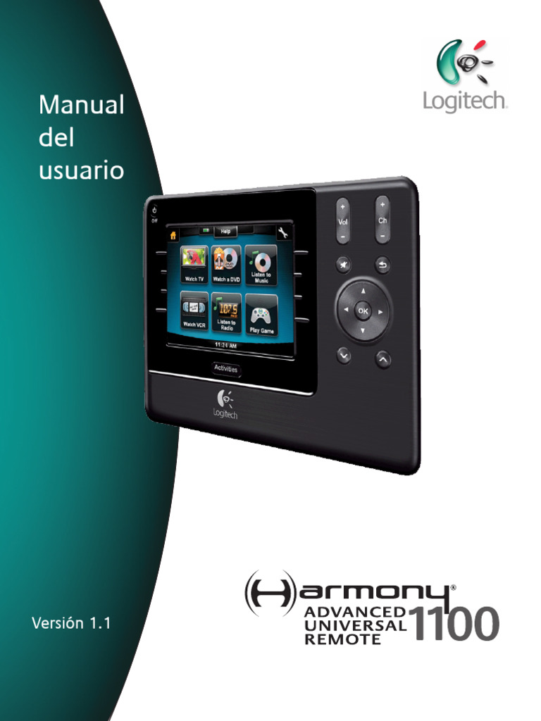 LOGITEC Harmony1100-User-Guide | PDF | Control remoto | Software