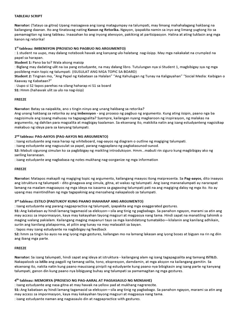 Tableau Script | PDF