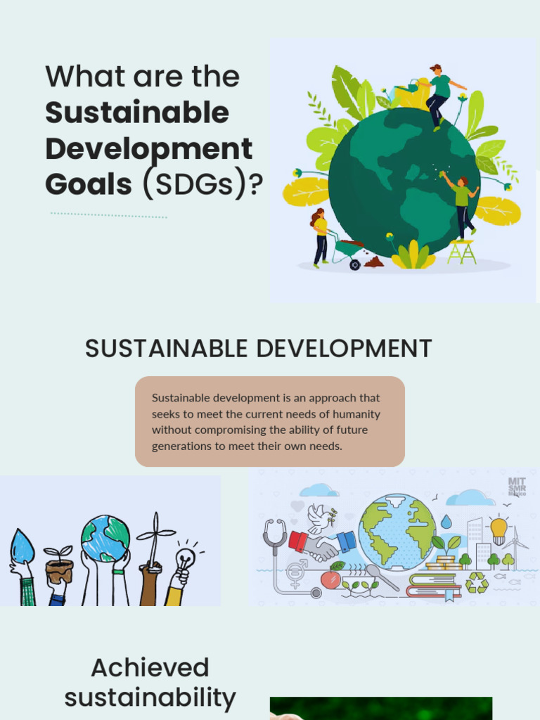 Understanding the Sustainable Development Goals | PDF | Sustainability ...