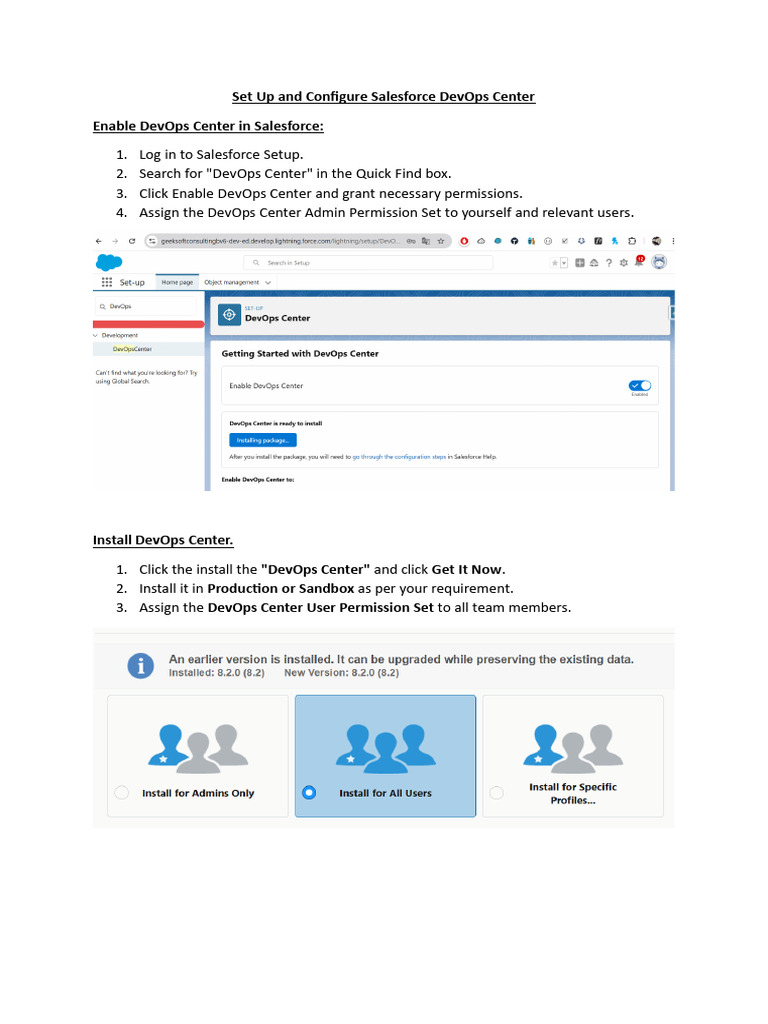 Configure Salesforce DevOps Center | PDF