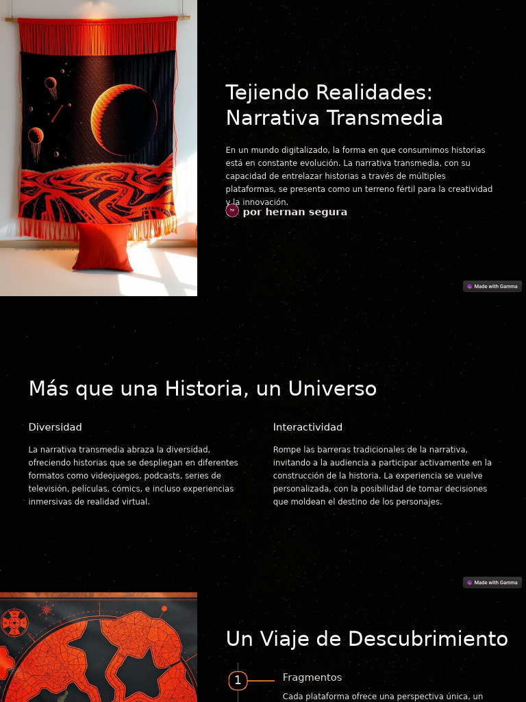 Tejiendo Realidades Narrativa Transmedia | PDF