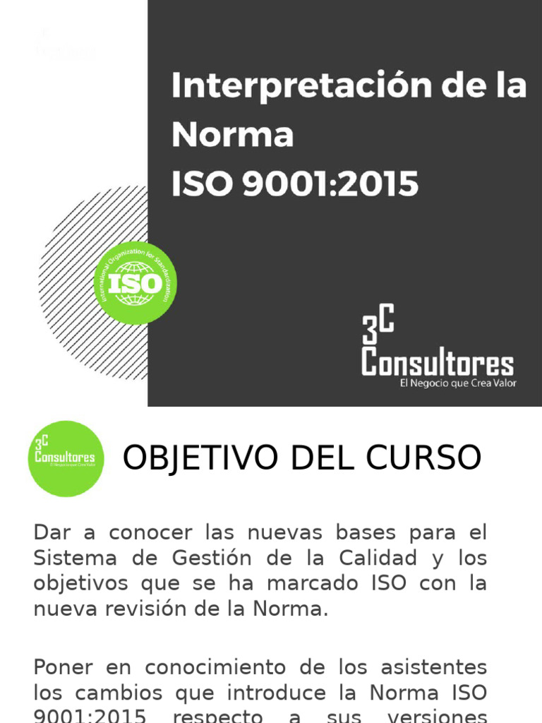 Cambios en ISO 9001:2015 y Gestión de Calidad | PDF | Calidad ...