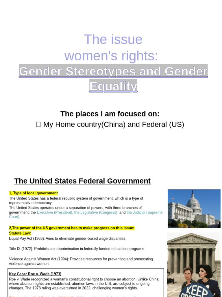 Gender Equality Advocacy in China and US | PDF | Gender Studies ...