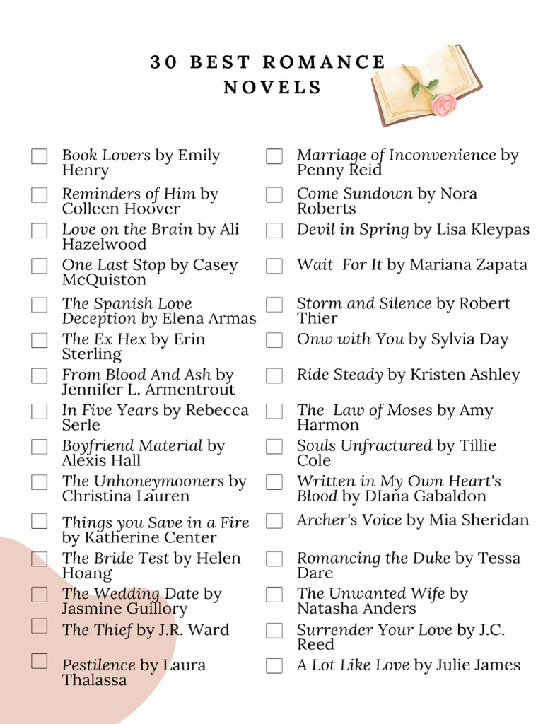 30 Best Romance Books | PDF