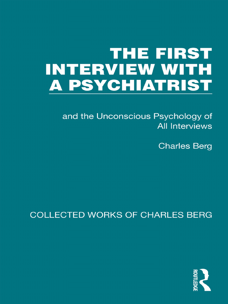 The First Interview | PDF | Psychoanalysis | Consciousness