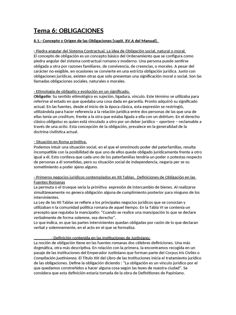 Concepto y Fuentes de las Obligaciones | PDF | Pagos | Justicia