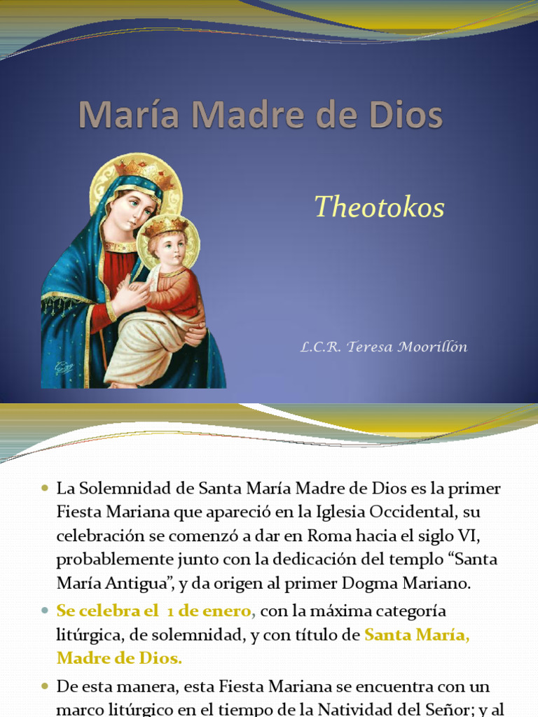 Origen y Significado de Theotokos | PDF | María, madre de Jesús | San José