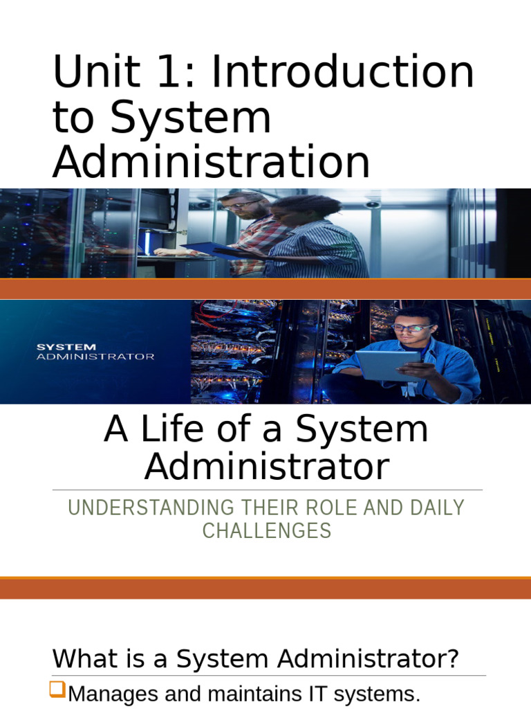 Role and Challenges of System Administrators | PDF | System ...