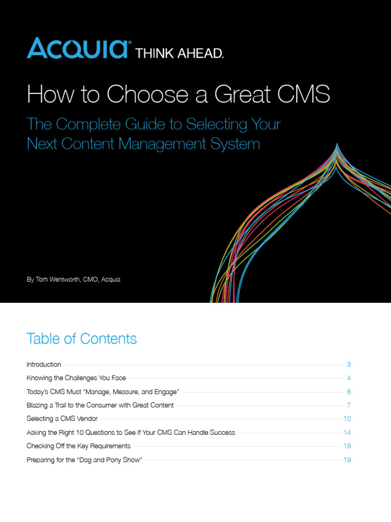 How To Choose A Great CMS - 2016 Wentworth, Tom | PDF | Cloud Computing ...