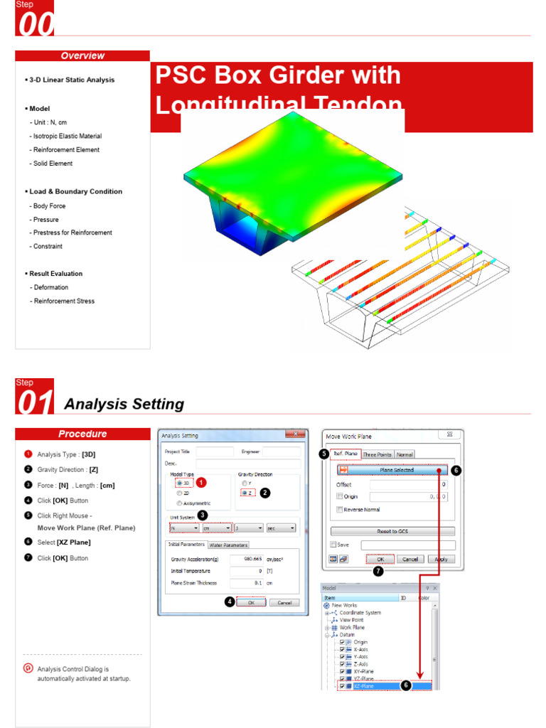 3D Static Analysis of PSC Box Girder | PDF | Elasticity (Physics ...