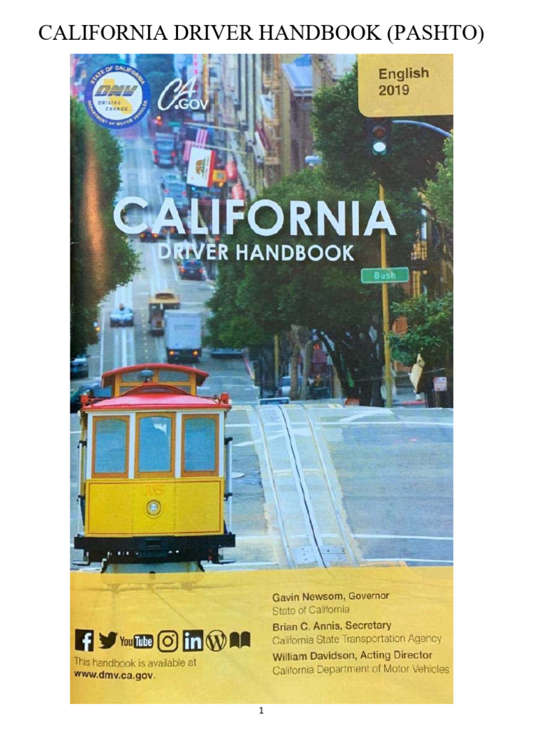 Pashto California Driver Handbook | PDF
