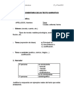 Análisis-Comentario de Un Texto Narrativo