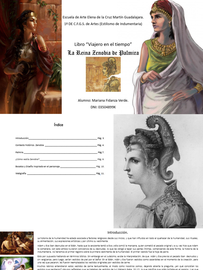 Libro Viajero en El Tiempo La Reina Zenobia de Palmira | PDF
