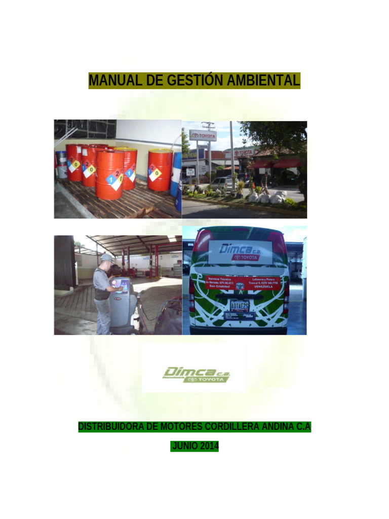 Manual de Gestion Ambiental Dimca 2012 Mayo | PDF | Residuos | Gestión ...