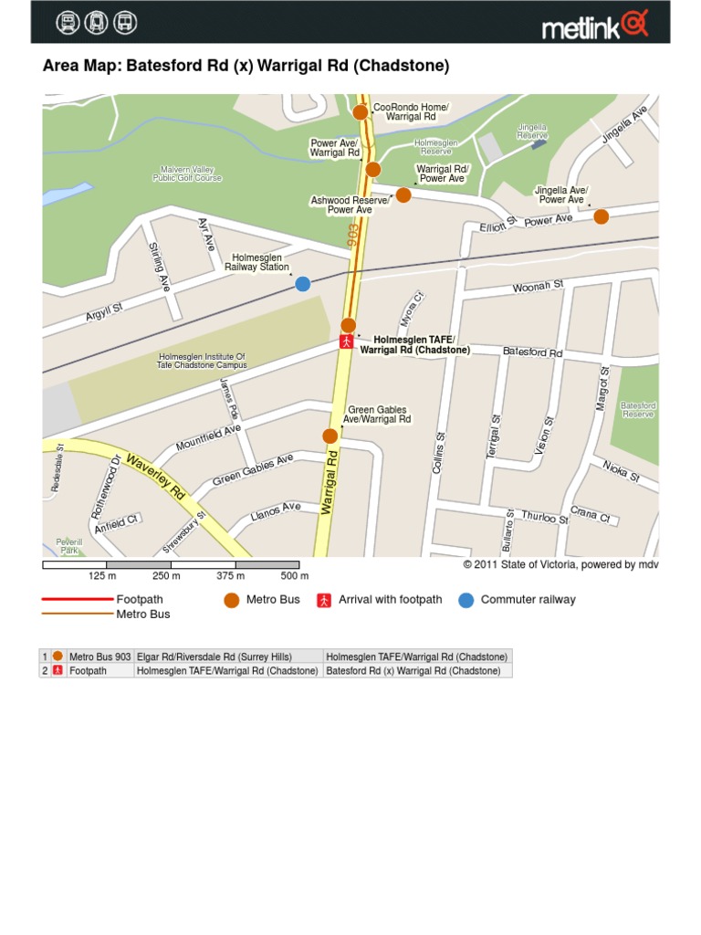Chadstone Area Map Overview | PDF