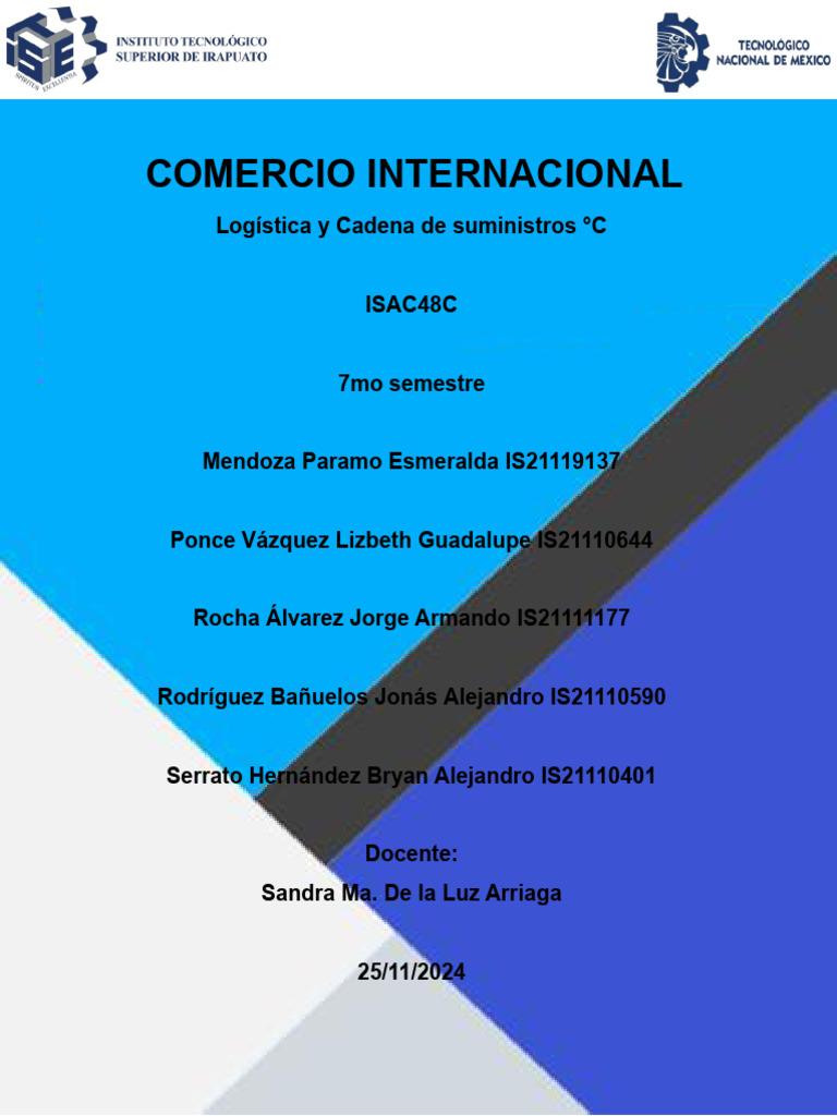 Comercio internacional | PDF | México | Sustentabilidad