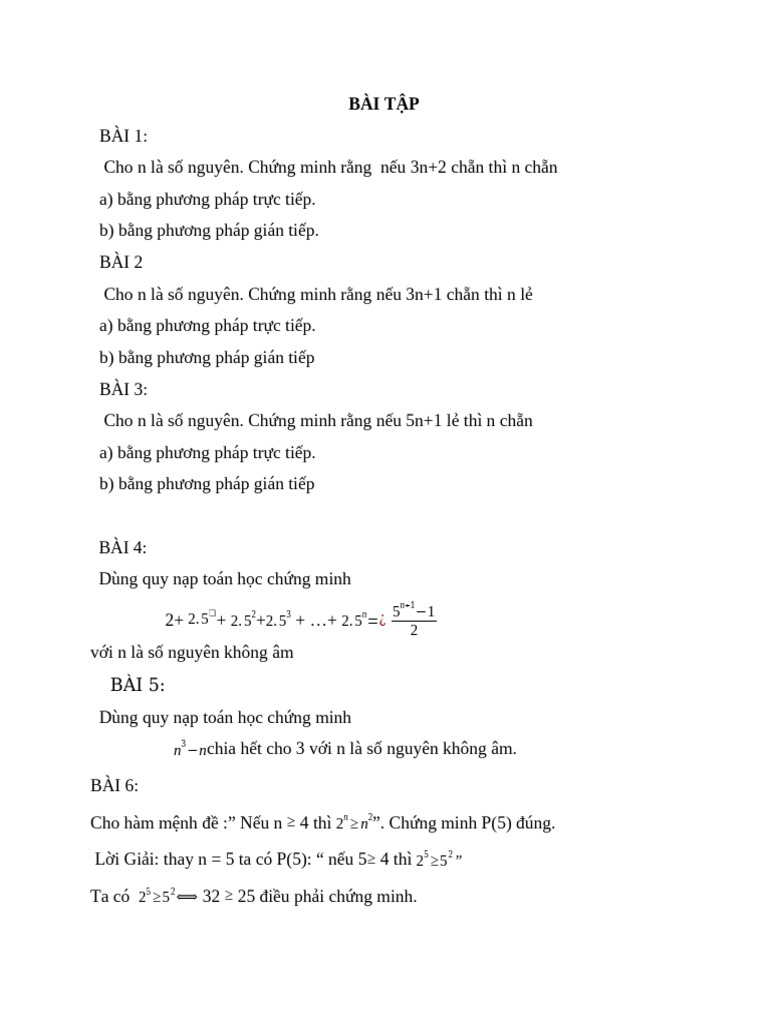 Bai Tap On Tap Lam Trong Tuan 7 | PDF