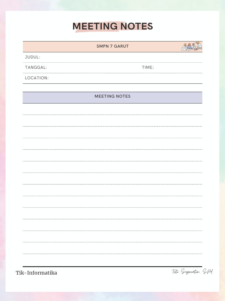Notula Rapat | PDF